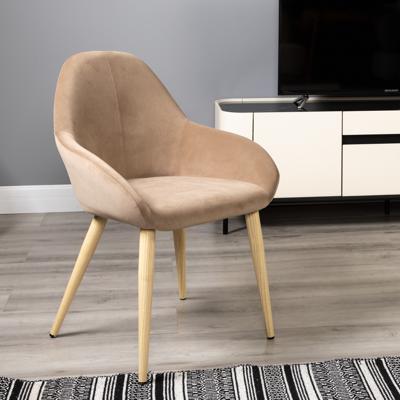 Стул R-Home Кресло Kent Diag beige/нат.дуб арт. 410119131h_Diagbeige_н.дуб