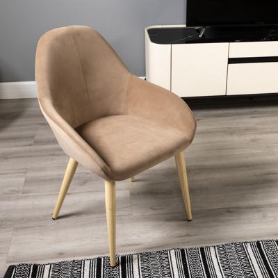 Стул R-Home Кресло Kent Diag beige/нат.дуб арт. 410119131h_Diagbeige_н.дуб