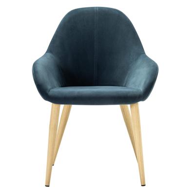 Стул R-Home Кресло Kent Diag blue/нат.дуб арт. 410119151h_Diagblue_н.дуб