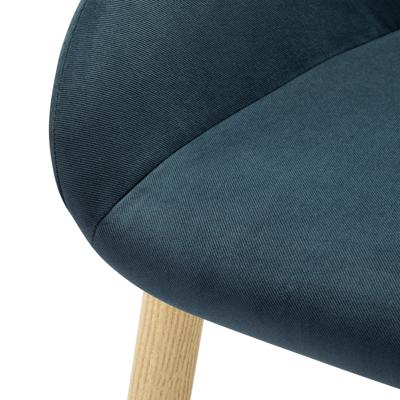 Стул R-Home Кресло Kent Diag blue/нат.дуб арт. 410119151h_Diagblue_н.дуб