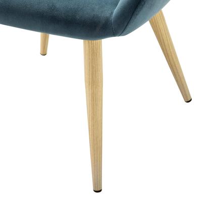 Стул R-Home Кресло Kent Diag blue/нат.дуб арт. 410119151h_Diagblue_н.дуб