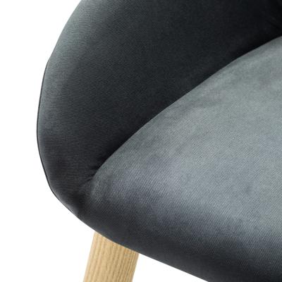 Стул R-Home Кресло Kent Diag grey/нат.дуб арт. 410119141h_Diaggrey_н.дуб