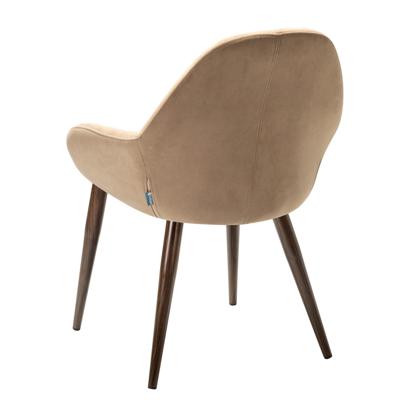 Стул R-Home Кресло Kent Diag beige/т.орех арт. 410119132h__Diagbeige_т.орех