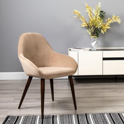 Стул R-Home Кресло Kent Diag beige/т.орех арт. 410119132h__Diagbeige_т.орех