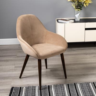Стул R-Home Кресло Kent Diag beige/т.орех арт. 410119132h__Diagbeige_т.орех