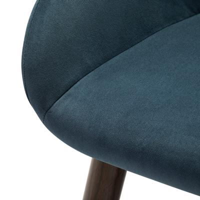 Стул R-Home Кресло Kent Diag blue/т.орех арт. 410119152h__Diagblue_т.орех