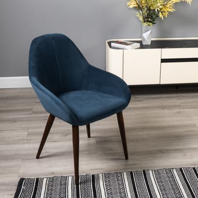 Стул R-Home Кресло Kent Diag blue/т.орех арт. 410119152h__Diagblue_т.орех