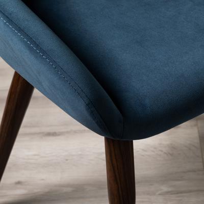 Стул R-Home Кресло Kent Diag blue/т.орех арт. 410119152h__Diagblue_т.орех