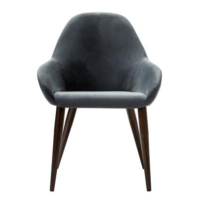 Стул R-Home Кресло Kent Diag grey/т.орех арт. 410119142h__Diaggrey_т.орех