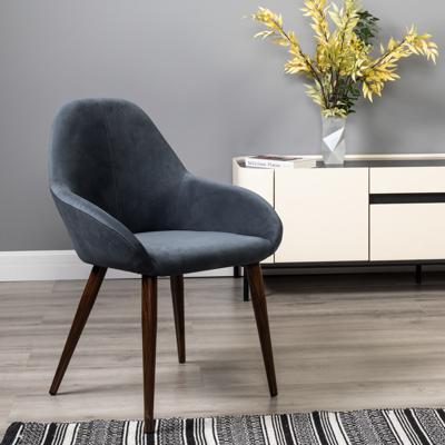 Стул R-Home Кресло Kent Diag grey/т.орех арт. 410119142h__Diaggrey_т.орех