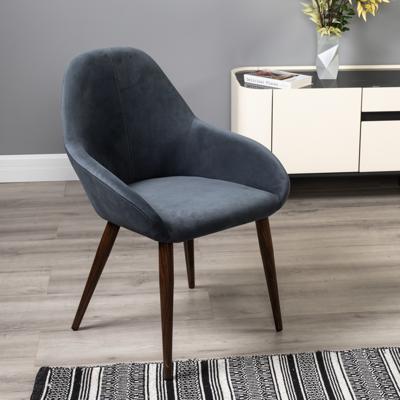 Стул R-Home Кресло Kent Diag grey/т.орех арт. 410119142h__Diaggrey_т.орех