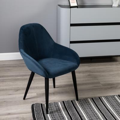Стул R-Home Кресло Kent Diag blue/черный арт. 410119150h_Diagblue_черн