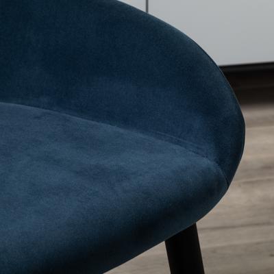 Стул R-Home Кресло Kent Diag blue/черный арт. 410119150h_Diagblue_черн