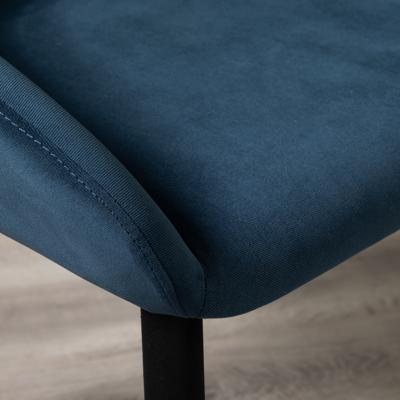 Стул R-Home Кресло Kent Diag blue/черный арт. 410119150h_Diagblue_черн