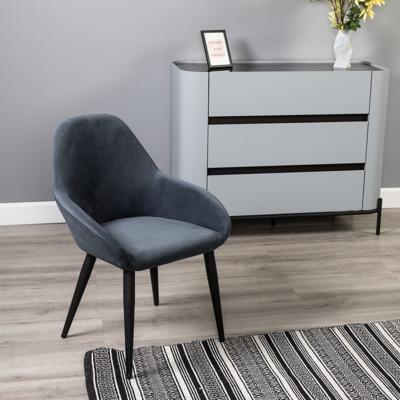 Стул R-Home Кресло Kent Diag grey/черный арт. 410119140h_Diaggrey_черн