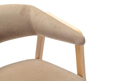Стул R-Home Кресло Dalia Soft Beige/Натур арт. 400012510h_diagbeige_natur