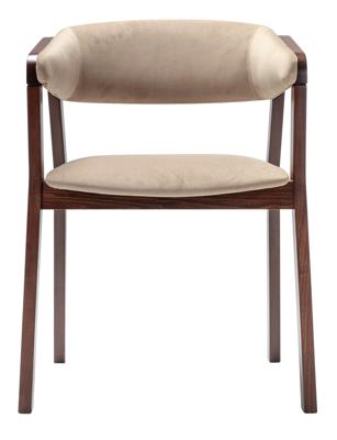 Стул R-Home Кресло Dalia Soft Beige/Темный орех арт. 400012520h_diagbeige_nut
