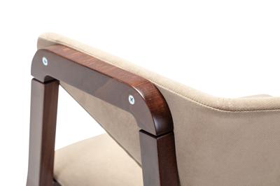 Стул R-Home Кресло Dalia Soft Beige/Темный орех арт. 400012520h_diagbeige_nut