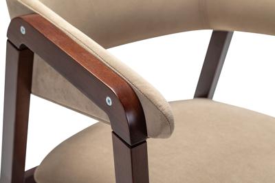 Стул R-Home Кресло Dalia Soft Beige/Темный орех арт. 400012520h_diagbeige_nut