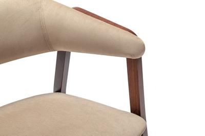 Стул R-Home Кресло Dalia Soft Beige/Темный орех арт. 400012520h_diagbeige_nut