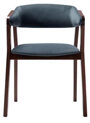Стул R-Home Кресло Dalia Soft Grey/Темный орех арт. 4000125220h_diaggrey_nut