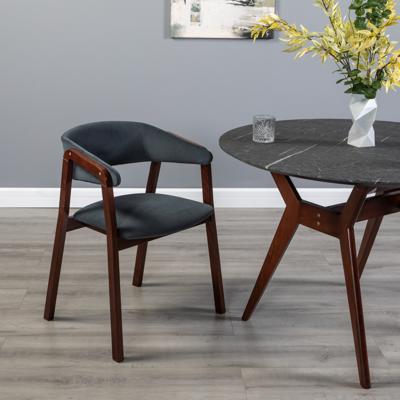 Стул R-Home Кресло Dalia Soft Grey/Темный орех арт. 4000125220h_diaggrey_nut