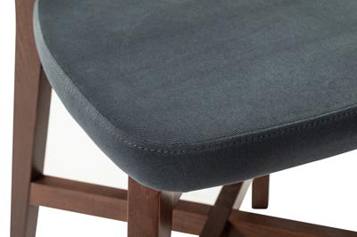 Стул R-Home Стул Frank Pro Diag Grey/Темный орех арт. 400010989h