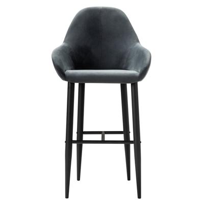 Стул барный R-Home Кресло Бар.Kent Diag grey/черный арт. 410219142h_Diaggrey_черн_БАР
