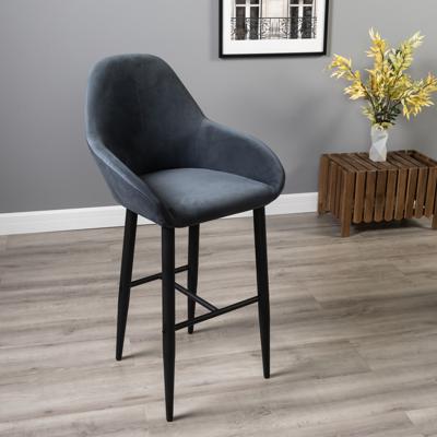 Стул барный R-Home Кресло Бар.Kent Diag grey/черный арт. 410219142h_Diaggrey_черн_БАР