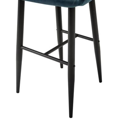 Стул барный R-Home Кресло Бар.Kent Diag blue/черный арт. 410219152h_Diagblue_черн_БАР