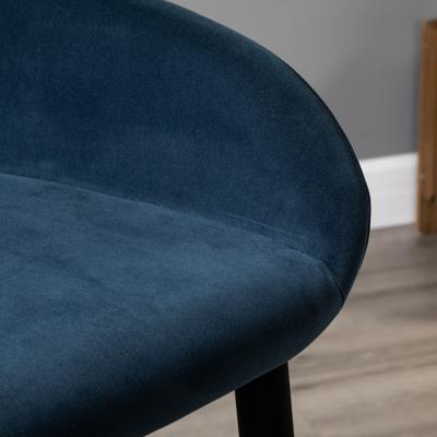 Стул барный R-Home Кресло Бар.Kent Diag blue/черный арт. 410219152h_Diagblue_черн_БАР