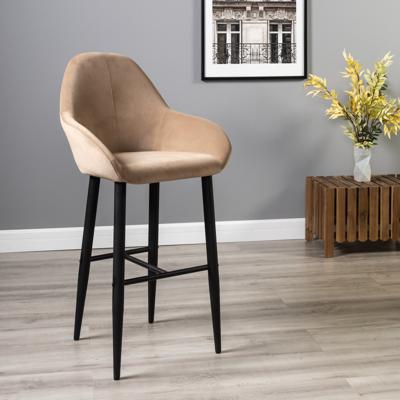Стул барный R-Home Кресло Бар.Kent Diag beige/черный арт. 410219132h_Diagbeige_черн_БАР