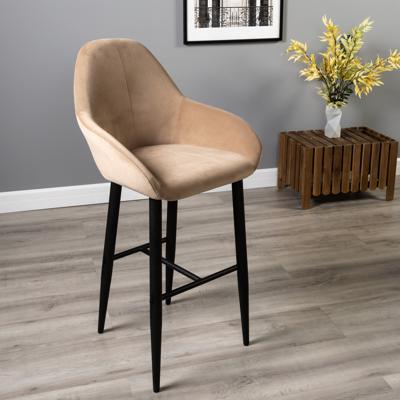 Стул барный R-Home Кресло Бар.Kent Diag beige/черный арт. 410219132h_Diagbeige_черн_БАР