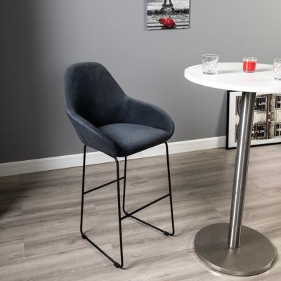 Стул барный R-Home Кресло Бар.Kent Diag grey/Линк арт. 410219140h_Diaggrey_черн_БАР