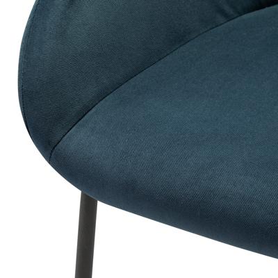 Стул барный R-Home Кресло Бар. Kent Diag blue/Линк арт. 410219150h_Diagblue_черн_БАР