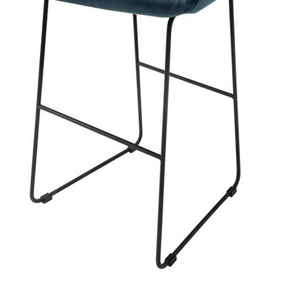 Стул барный R-Home Кресло Бар. Kent Diag blue/Линк арт. 410219150h_Diagblue_черн_БАР