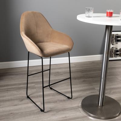 Стул барный R-Home Кресло Бар. Kent Diag beige/Линк арт. 410219130h_Diagbeige_черн_БАР