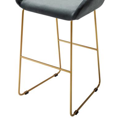 Стул барный R-Home Кресло Бар. Kent Diag grey/Линк золото арт. 410219131h_Diaggrey_золото_БАР
