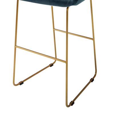 Стул барный R-Home Кресло Бар. Kent Diag blue/Линк золото арт. 410219151h_Diagblue_золото_БАР