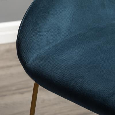 Стул барный R-Home Кресло Бар. Kent Diag blue/Линк золото арт. 410219151h_Diagblue_золото_БАР