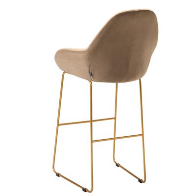 Стул барный R-Home Кресло Бар. Kent Diag beige/Линк золото арт. 410219131h_Diagbeige_золото_БАР