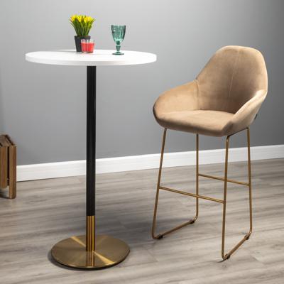 Стул барный R-Home Кресло Бар. Kent Diag beige/Линк золото арт. 410219131h_Diagbeige_золото_БАР