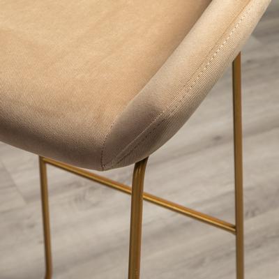 Стул барный R-Home Кресло Бар. Kent Diag beige/Линк золото арт. 410219131h_Diagbeige_золото_БАР