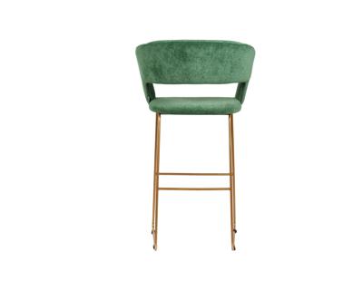 Стул барный R-Home Кресло Бар. Hugs зеленый/Линк золото арт. 410231101h_green_золото_БАР
