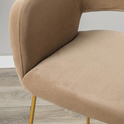 Стул полубарный R-Home Кресло полубар Oscar Diag beige/Линк золото арт. 410118156h_Diagbeige_золото_ПБ