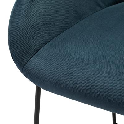 Стул полубарный R-Home Кресло полубар Kent Diag blue/Линк арт. 410119155h_Diagblue_черн_ПБ