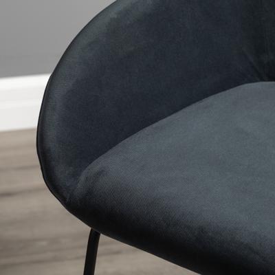 Стул полубарный R-Home Кресло полубар Kent Diag grey/Линк арт. 410119145h_Diaggrey_черн_ПБ