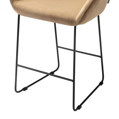 Стул полубарный R-Home Кресло полубар Kent Diag beige/Линк арт. 410119135h_Diagbeige_черн_ПБ