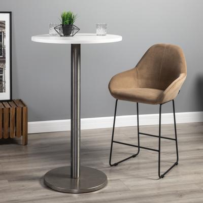 Стул полубарный R-Home Кресло полубар Kent Diag beige/Линк арт. 410119135h_Diagbeige_черн_ПБ