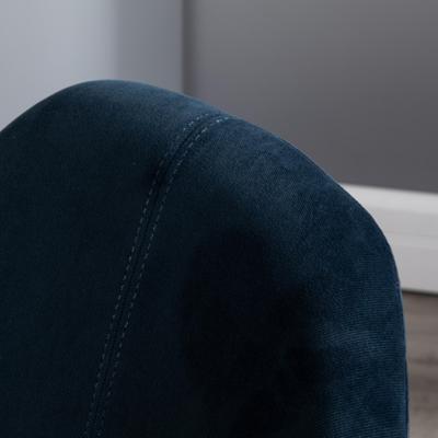 Стул полубарный R-Home Кресло полубар Kent Diag blue/Линк золото арт. 410119156h_Diagblue_золото_ПБ